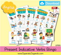 Download Present Indicative Verbs Bingo pdf