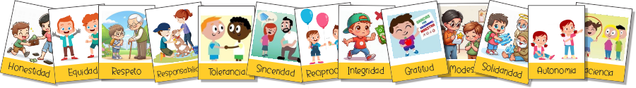 Lotería de Valores en Español para imprimir - Baraja