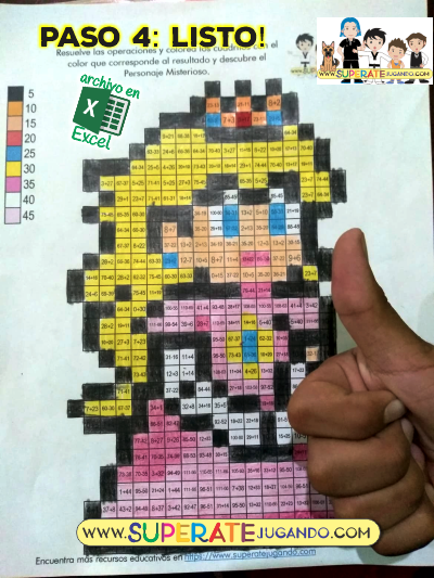 Pixel Mario Bros 1 - Sumas y Restas - Princesa Peach listo