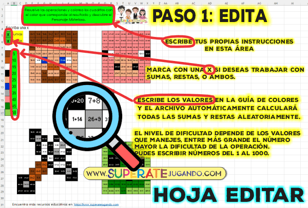 Pixel Minecraft - Sumas y Restas