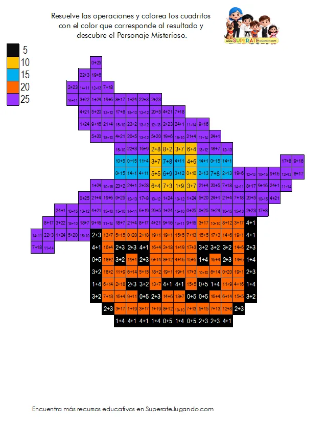 Hoja de Pixeles Halloween: calabaza