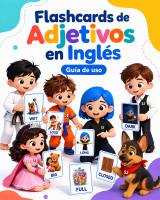 Portada de las Flashcards de Adjetivos en Inglés