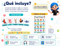 Portada y contenido del manual de la Lotería de Animales en Inglés.