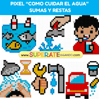 Pixel-Cuidado-del-Agua-Sumas-y-Restas