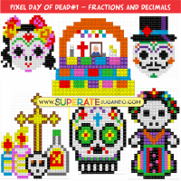 Fractions and Decimals - Day of the Dead