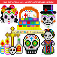 Multiplications and Divisions - Day of the Dead