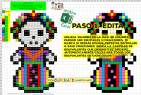 Pixel Día de Muertos - Fracciones y Decimales