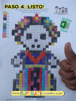 Pixel Día de Muertos - Fracciones y Decimales