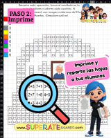 Hoja imprimible de Pixel Día de Muertos con ejercicios personalizados de sumas y restas.