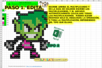 Pixel Jovenes Titanes 1 - Tablas de Multiplicar