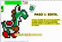 Pixel Mario Bros 1 - Letras, Números y Sílabas