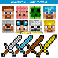 Pixel-Minecraft-Sumas-y-Restas