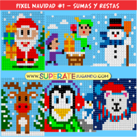 Pixel Navidad 1 - Sumas y Restas