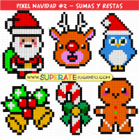 Pixel Navidad 2 - Sumas y Restas