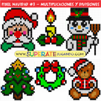 Pixel Navidad 3 - Multiplicaciones y Divisiones