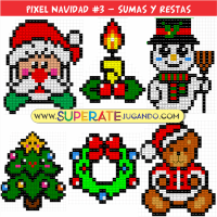 Pixel Navidad 3 - Sumas y Restas