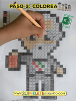 Pixel Personajes Mexicanos 2 - Revolución - Fracciones y Decimales