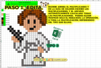 Pixel Star Wars 1 - Tablas de Multiplicar