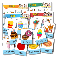 Loteria Comida en Inglés para Imprimir