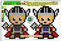 Pixel Super Héroes -Avengers - Sumas y restas