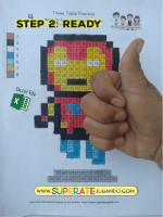 Pixel Heroes 1 - AVENGERS - Tablas de Multiplicar