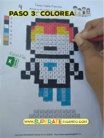Pixel Heroes 1 - AVENGERS - Tablas de Multiplicar