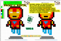 Pixel Heroes 1 - AVENGERS - Tablas de Multiplicar