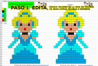 Pixel Princesas 1 - Letras y números
